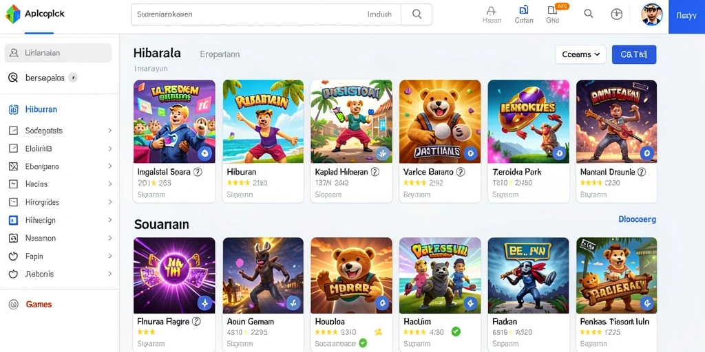 pgking - Menu permainan PGKING yang mudah dinavigasi.