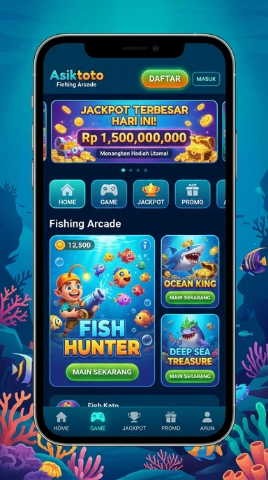 Layar utama asiktoto — antarmuka bersih setelah instalasi